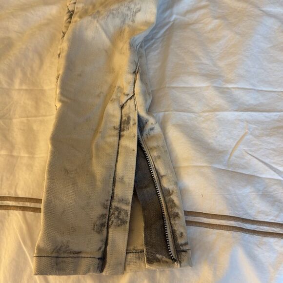 NWT Maje Women’s E14 Downtown Low Rise Quilted Skinny Jeans. White/Black. Sz 36 - Picture 5 of 12